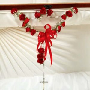 Rosary With Red Spray Roses