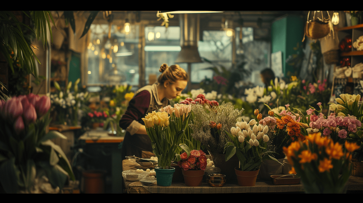 florist at flower shop