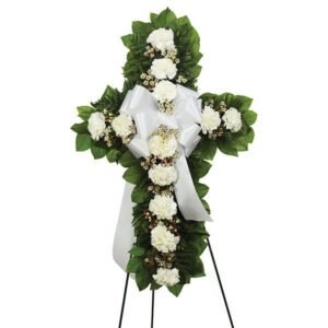 Standing Cross - White