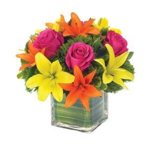 Lovely Lily & Rose Celebration Bouquet